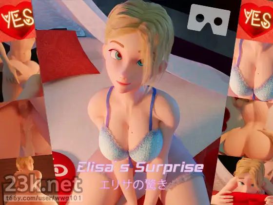 [VR/1.77G] HentaiVR - Elisa's Surprise | エリサのサプライズ! (VR)